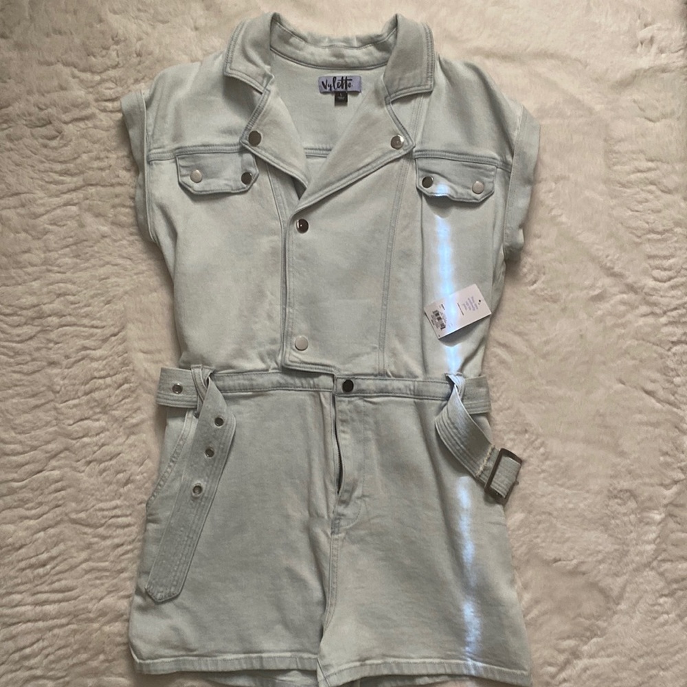 Denim Romper